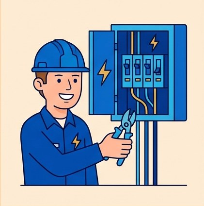 Electrical business illustration