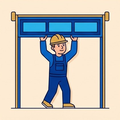 Garage Door business illustration