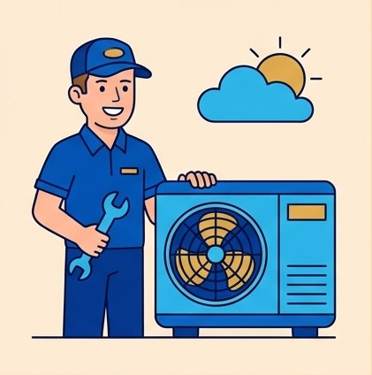 HVAC & AC business illustration